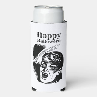 Retro stripboek man schreeuwt aangepaste tekst Hal Seltzer Blikjeskoeler