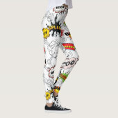 Retro stripboek Pop Art broek Leggings (Rechts)