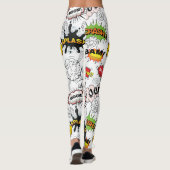 Retro stripboek Pop Art broek Leggings (Achterkant)