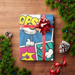 Retro stripboek Pop Art-cadeaupapier Cadeaupapier