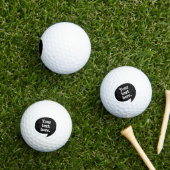 Retro stripdialoog halftoon golfballen (Insitu Gras)