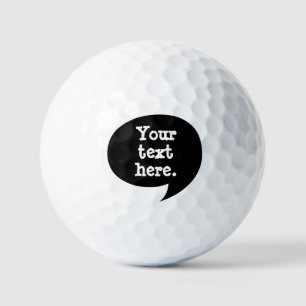 Retro stripdialoog halftoon golfballen