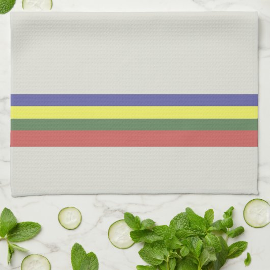 Retro Stripe 2 keukenhanddoeken (Gevouwen)