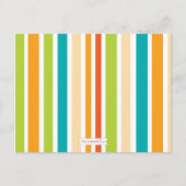 Retro Stripe Baby shower Advies voor mamma (Voorkant)