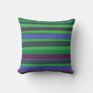 Retro Stripe Colour Paint Art Design Abstract Kussen