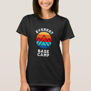 Retro Stripe Everest Base Camp Trek Nepal Minimali T-shirt