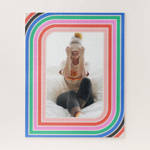 Retro Stripe foto 16x20 1970s Puzzle Legpuzzel