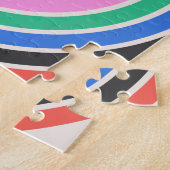 Retro Stripe  foto 16x20 1970s Puzzle Legpuzzel (Zijkant)