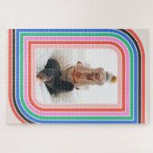 Retro Stripe  foto 1970s Puzzle 20x30 Legpuzzel (Horizontaal)