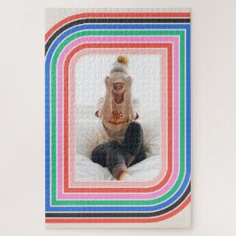 Retro Stripe  foto 1970s Puzzle 20x30 Legpuzzel