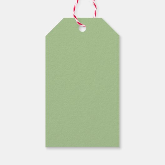  Retro Stripe Kerstboom Gift Label Groen Cadeaulabel (Achterkant)