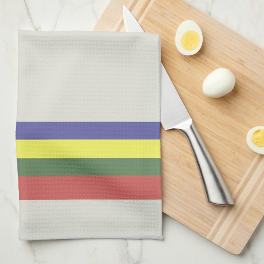Retro Stripe Kitchen Towel Theedoek (Quarter Fold)