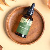 Retro Stripe Lijnen Cosmetische Druppelflesje Etik Etiket