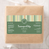 Retro Stripe Lijnen Cosmetische Druppelflesje Etik Etiket (Insitu)