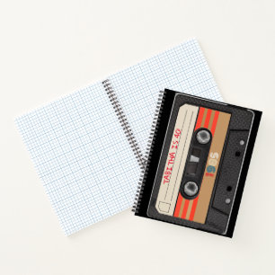 Retro Stripe Nummers 1985 40e Cassettebandje Notitieboek