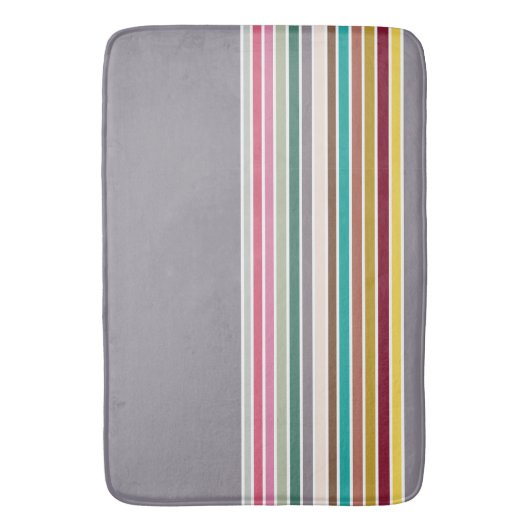 Retro Stripe Patroon Badmat (Voorkant Verticaal)
