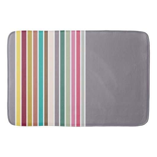 Retro Stripe Patroon Badmat (Voorkant)
