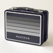 Retro Stripe Patroon Black Grey  vibe (Achterkant)