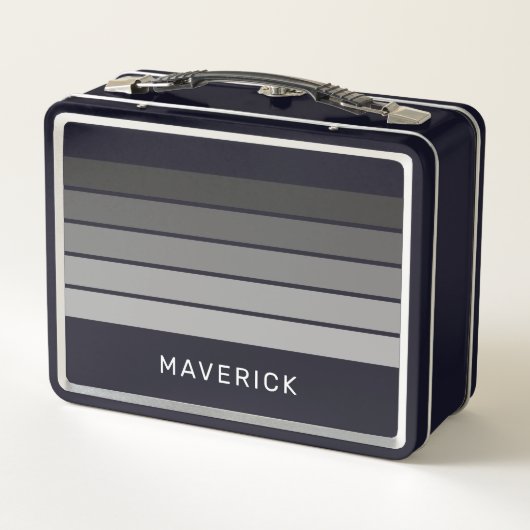 Retro Stripe Patroon Black Grey  vibe (Achterkant)