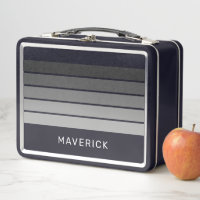 Retro Stripe Patroon Black Grey vibe