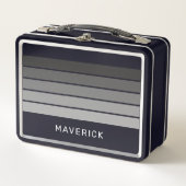 Retro Stripe Patroon Black Grey  vibe (Voorkant)