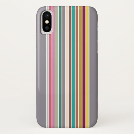 Retro Stripe Patroon iPhone / iPad Case (Achterkant)
