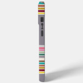 Retro Stripe Patroon iPhone / iPad Case (Achterkant / Links)