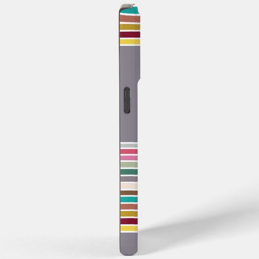 Retro Stripe Patroon iPhone / iPad Case (Achterkant / Rechts)