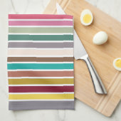 Retro Stripe Patroon Keukenhanddoek (Quarter Fold)