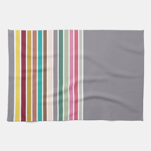 Retro Stripe Patroon Keukenhanddoek (Horizontaal)