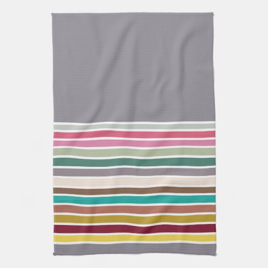 Retro Stripe Patroon Keukenhanddoek (Verticaal)