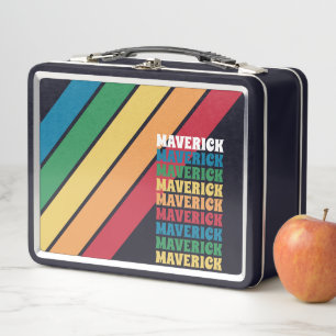 Retro Stripe Patroon - Rainbow-kleuren, Gestapelde