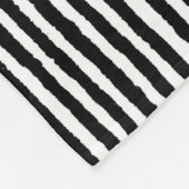 Retro Stripe Patroon Verticaal zwart-wit BW Fleece Deken (Hoek)