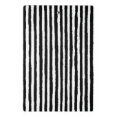 Retro Stripe Patroon Verticaal zwart-wit BW Mini Klembord (Achterkant)
