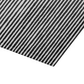 Retro Stripe Patroon Verticaal zwart-wit BW Snijplank (Hoek)