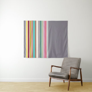 Retro Stripe Patroon Wandtapijt Wandkleed