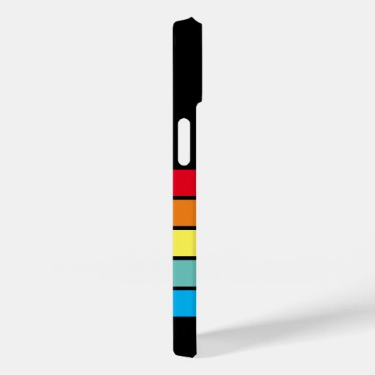 Retro Stripe Patroonregenboogstraal  vibe Case-Mate iPhone Case (Achterkant / Rechts)