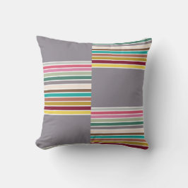 Retro Stripe Pattern Sierkussen