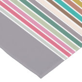 Retro Stripe Pattern Table Runner Korte Tafelloper (Hoek)