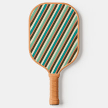 Retro Stripe Pickleball Paddle