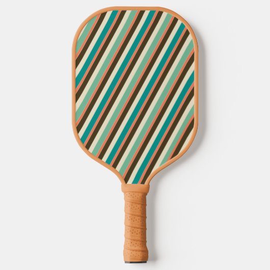 Retro Stripe Pickleball Paddle (Voorkant)