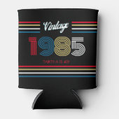 Retro Stripe Primaire Kleuren 1985 Blikjeskoeler (Voorkant)