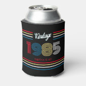  Retro Stripe Primaire Kleuren 1985 Blikjeskoeler (Blikje Achterkant)