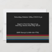  Retro Stripe Primaire Kleuren 1985 Kaart (Achterkant)