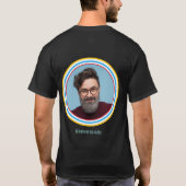  Retro Stripe Primaire Kleuren Foto T-shirt (Achterkant)