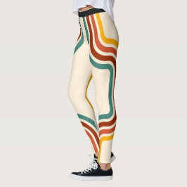 Retro Stripe Rainbow Leggings