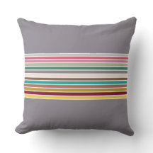 Retro Stripe Sierkussen – geometrisch accent
