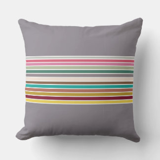 Retro Stripe Sierkussen – geometrisch accent