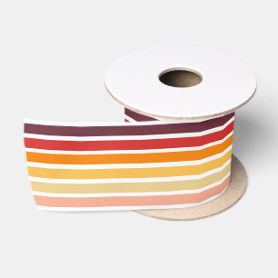  Retro Stripe Sun Verjaardag Gift Cadeau Satijnen Lint