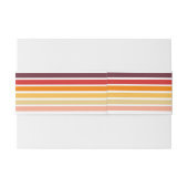  Retro Stripe Sun Verjaardag Gift Cadeau Uitnodigingen Wikkel (Achterkant Voorbeeld)